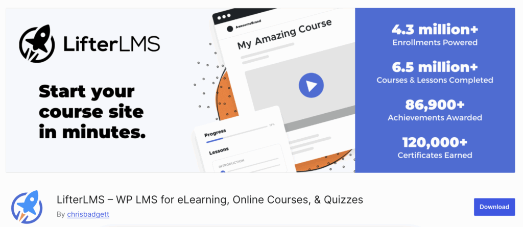 LifterLMS, WP LMS, online course, WordPress LMS solutions